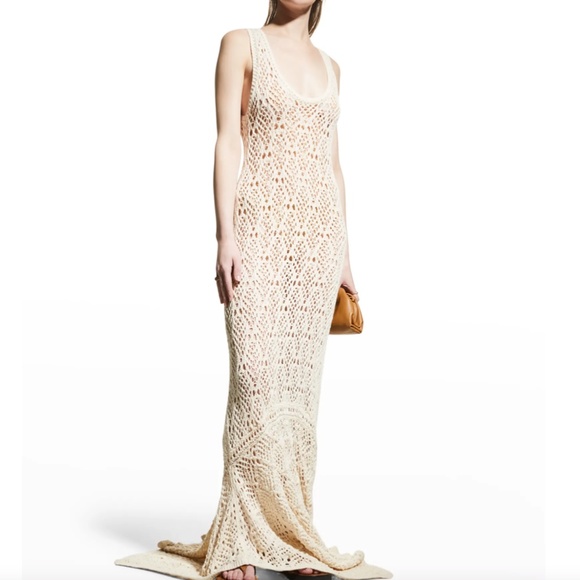 NWT $450 A.L.C. Nicky Crochet Maxi Dress in Ivory - sizes XS and Small! - Picture 1 of 10